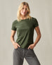 Women's Classic Cotton Crew Tee - Olive